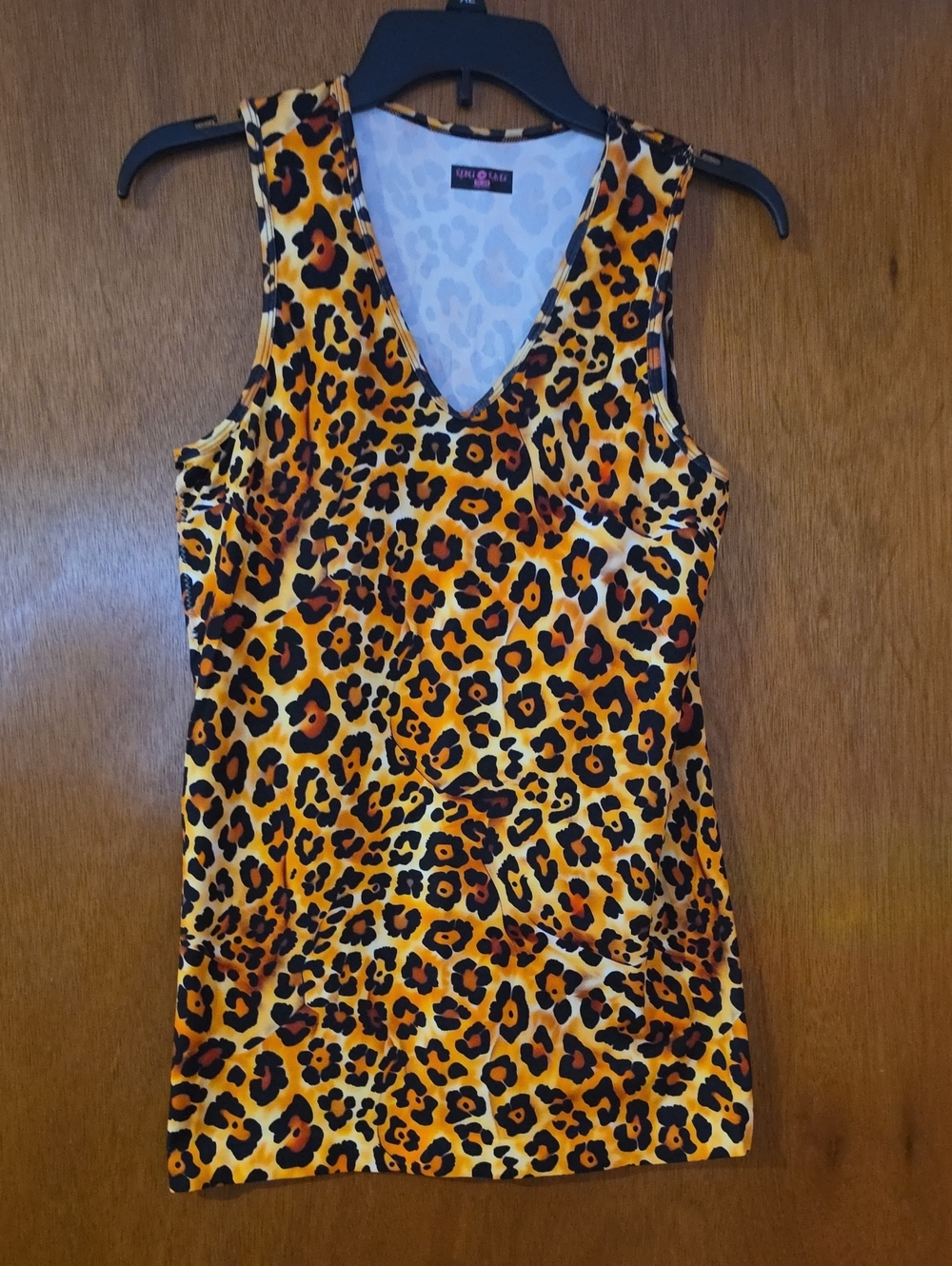 NWOT Rebel Raven Leopard Print Smoothing Tank With Built In Bra 1x-2x